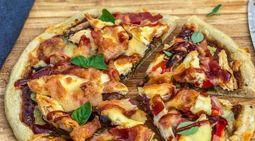 BBQ Chicken and Bacon Pizza