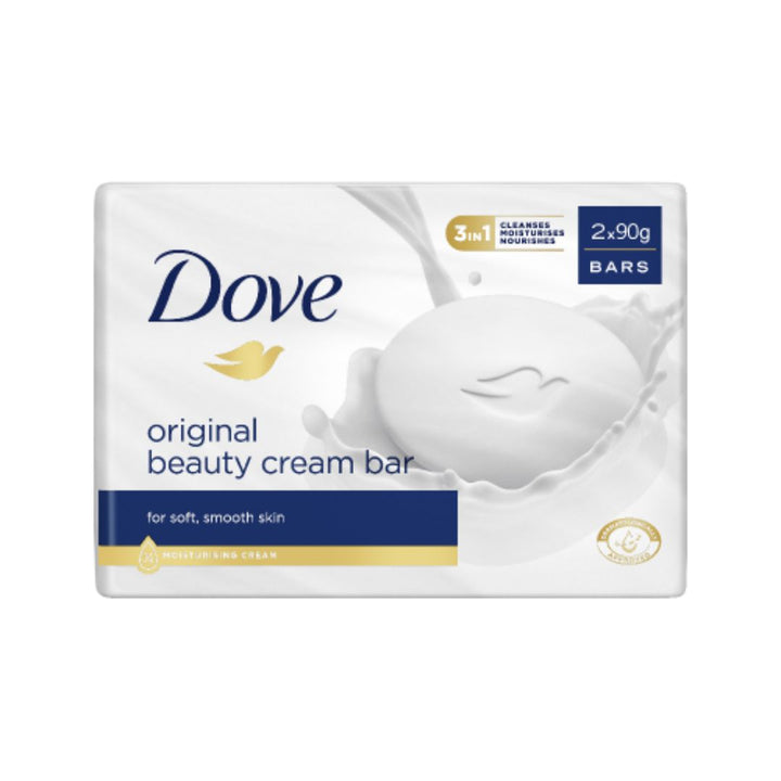 Dove Cream Bar twin pack | Auckland Grocery Delivery Get Dove Cream Bar twin pack delivered to your doorstep by your local Auckland grocery delivery. Shop Paddock To Pantry. Convenient online food shopping in NZ | Grocery Delivery Auckland | Grocery Delivery Nationwide | Fruit Baskets NZ | Online Food Shopping NZ Enriched with 1/4 moisturising cream, Dove Original Beauty Cream Bars nourish and protect your skin, leaving it soft, smooth, and radiant.