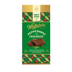 Whittakers Peppermint Cocoa Biscuit 100g | Auckland Grocery Delivery Get Whittakers Peppermint Cocoa Biscuit 100g delivered to your doorstep by your local Auckland grocery delivery. Shop Paddock To Pantry. Convenient online food shopping in NZ | Grocery Delivery Auckland | Grocery Delivery Nationwide | Fruit Baskets NZ | Online Food Shopping NZ 