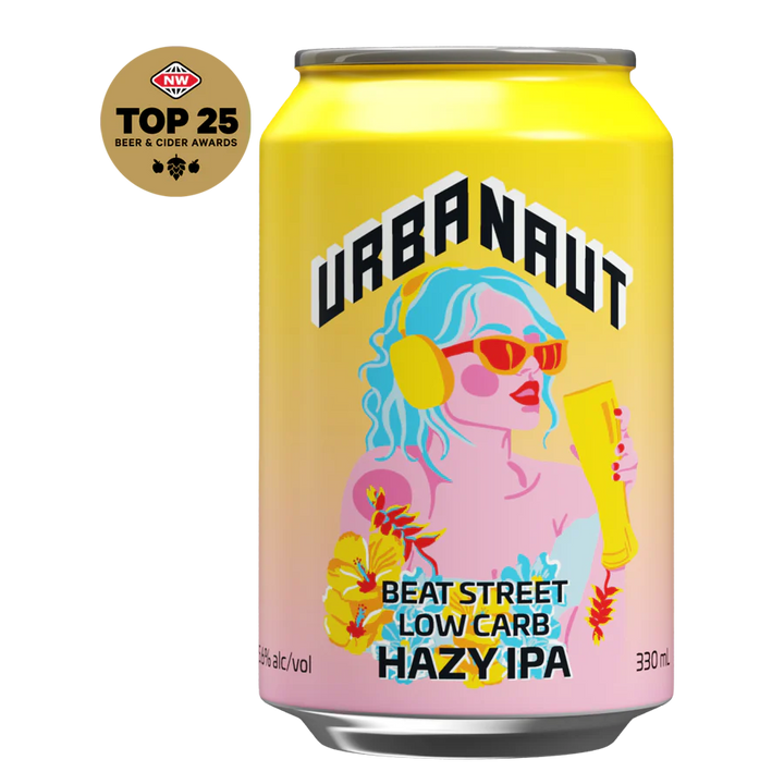 Urbanaut Beat Street Low Carb Hazy IPA 5.6% | Auckland Grocery Delivery Get Urbanaut Beat Street Low Carb Hazy IPA 5.6% delivered to your doorstep by your local Auckland grocery delivery. Shop Paddock To Pantry. Convenient online food shopping in NZ | Grocery Delivery Auckland | Grocery Delivery Nationwide | Fruit Baskets NZ | Online Food Shopping NZ Urbanaut Beat Street Low Carb Hazy IPA 5.6% beer combines the hazy, hoppy flavors you love with a low-carb twist. 