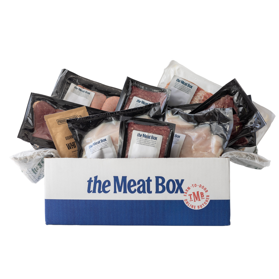 The Meat Box - Butchers Box | Auckland Grocery Delivery Get The Meat Box - Butchers Box delivered to your doorstep by your local Auckland grocery delivery. Shop Paddock To Pantry. Convenient online food shopping in NZ | Grocery Delivery Auckland | Grocery Delivery Nationwide | Fruit Baskets NZ | Online Food Shopping NZ The expert team of master Butchers at The Meat Box handpick the best value, greatest tasting in-season cuts for you every month and we deliver it nationwide.