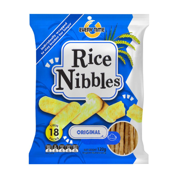 Every Time Original Rice Nibbles | Auckland Grocery Delivery Get Every Time Original Rice Nibbles delivered to your doorstep by your local Auckland grocery delivery. Shop Paddock To Pantry. Convenient online food shopping in NZ | Grocery Delivery Auckland | Grocery Delivery Nationwide | Fruit Baskets NZ | Online Food Shopping NZ Every Time Original Rice Nibbles. Light, crunchy savoury rice crackers for snacking. Shop snacks online with convenient NZ grocery delivery to your door.