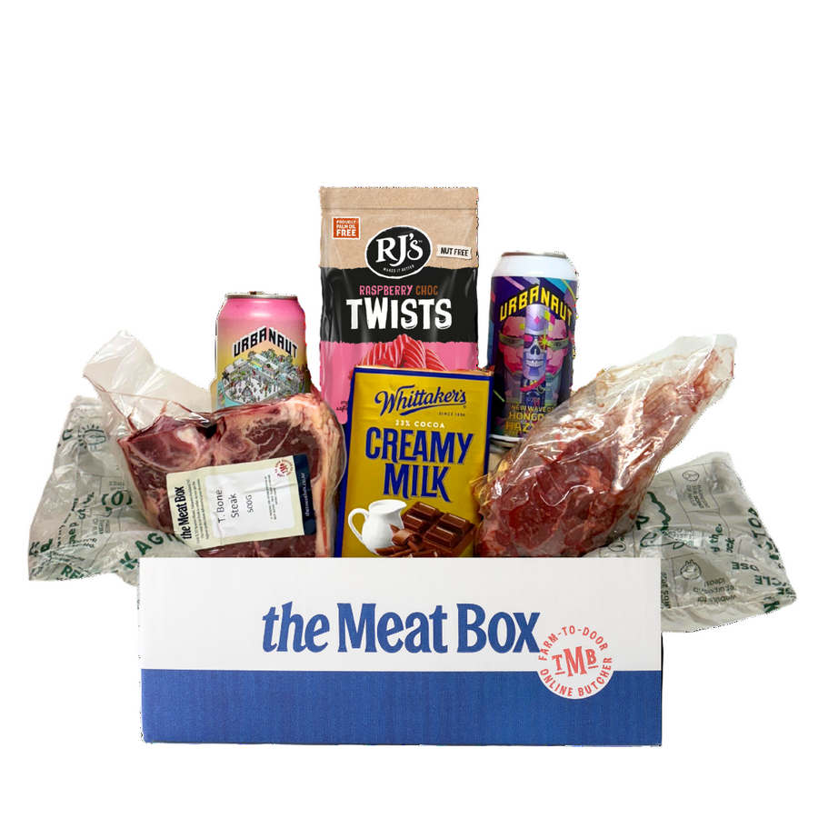 Blokes Box with Rib Eye | Auckland Grocery Delivery Get Blokes Box with Rib Eye delivered to your doorstep by your local Auckland grocery delivery. Shop Paddock To Pantry. Convenient online food shopping in NZ | Grocery Delivery Auckland | Grocery Delivery Nationwide | Fruit Baskets NZ | Online Food Shopping NZ Father's Day Gifts don't get tastier than this! Surprise Dad with the Blokes Box filled with premium meat and treats. Order online today from Paddock to Pantry!