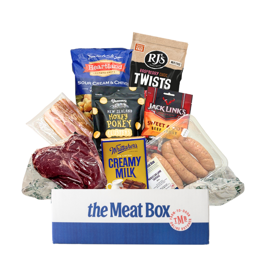 Rad Dad Box with Wagyu Beef Scotch | Auckland Grocery Delivery Get Rad Dad Box with Wagyu Beef Scotch delivered to your doorstep by your local Auckland grocery delivery. Shop Paddock To Pantry. Convenient online food shopping in NZ | Grocery Delivery Auckland | Grocery Delivery Nationwide | Fruit Baskets NZ | Online Food Shopping NZ The Rad Dad with Wagyu Meat Box is the Ultimate Meat Lover Gift Box. Filled with premium Meat, treats, Chocolate & more. Fathers Day Gift Box Delivery NZ.
