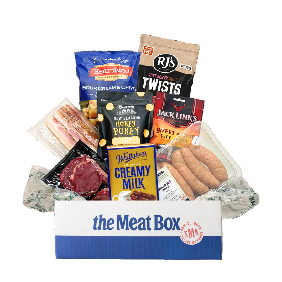 Rad Dad Box with Wagyu Beef Scotch | Auckland Grocery Delivery Get Rad Dad Box with Wagyu Beef Scotch delivered to your doorstep by your local Auckland grocery delivery. Shop Paddock To Pantry. Convenient online food shopping in NZ | Grocery Delivery Auckland | Grocery Delivery Nationwide | Fruit Baskets NZ | Online Food Shopping NZ The Rad Dad with Wagyu Meat Box is the Ultimate Meat Lover Gift Box. Filled with premium Meat, treats, Chocolate & more. Fathers Day Gift Box Delivery NZ.
