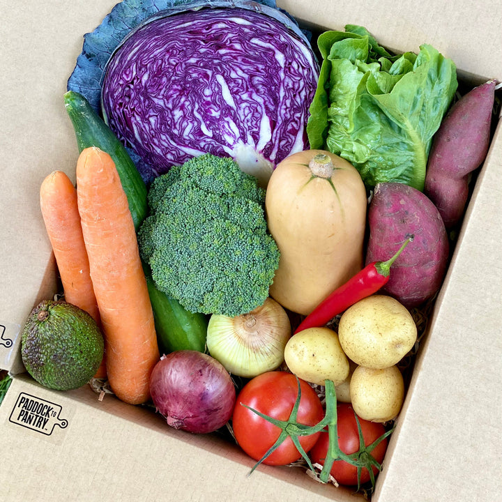 Large Vege Box | Auckland Grocery Delivery Get Large Vege Box delivered to your doorstep by your local Auckland grocery delivery. Shop Paddock To Pantry. Convenient online food shopping in NZ | Grocery Delivery Auckland | Grocery Delivery Nationwide | Fruit Baskets NZ | Online Food Shopping NZ Get a premium selection of fresh vegetables delivered to your door with Paddock To Pantry's Veg box. Paddock To Pantry buy the freshest in-season vegetables straight from the market for your delivery. Get free deliver
