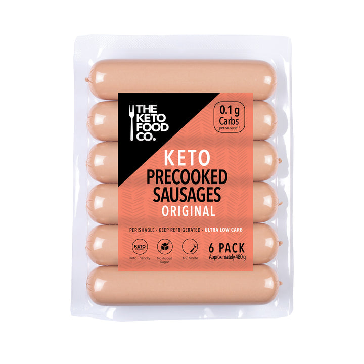 The Keto Food Co Precooked Sausages Plain 6 Pack | Auckland Grocery Delivery Get The Keto Food Co Precooked Sausages Plain 6 Pack delivered to your doorstep by your local Auckland grocery delivery. Shop Paddock To Pantry. Convenient online food shopping in NZ | Grocery Delivery Auckland | Grocery Delivery Nationwide | Fruit Baskets NZ | Online Food Shopping NZ 