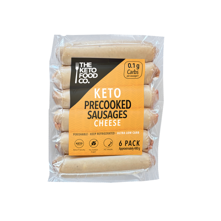 The Keto Food Co Precooked Sausages Cheese 6 Pack | Auckland Grocery Delivery Get The Keto Food Co Precooked Sausages Cheese 6 Pack delivered to your doorstep by your local Auckland grocery delivery. Shop Paddock To Pantry. Convenient online food shopping in NZ | Grocery Delivery Auckland | Grocery Delivery Nationwide | Fruit Baskets NZ | Online Food Shopping NZ 