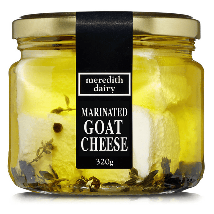 Meredith Goat Cheese Jar | Auckland Grocery Delivery Get Meredith Goat Cheese Jar delivered to your doorstep by your local Auckland grocery delivery. Shop Paddock To Pantry. Convenient online food shopping in NZ | Grocery Delivery Auckland | Grocery Delivery Nationwide | Fruit Baskets NZ | Online Food Shopping NZ Meredith Goat Cheese Jar 320g Soft, spreadable goat cheese, marinated in blended Australian Extra Virgin Olive oil, garlic and herbs. Available for delivery to your doorstep with Paddock To Pantry’
