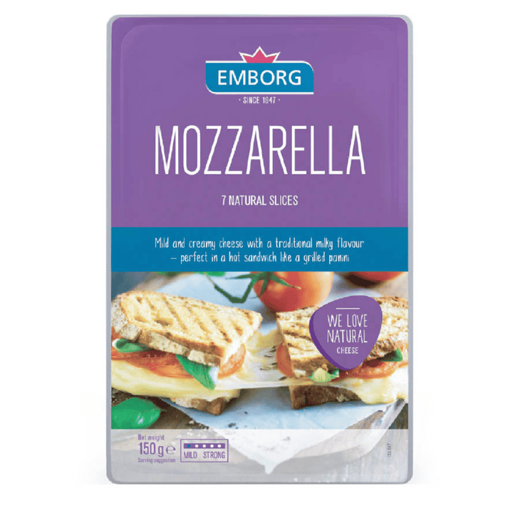 Emborg Mozzarella Slices | Auckland Grocery Delivery Get Emborg Mozzarella Slices delivered to your doorstep by your local Auckland grocery delivery. Shop Paddock To Pantry. Convenient online food shopping in NZ | Grocery Delivery Auckland | Grocery Delivery Nationwide | Fruit Baskets NZ | Online Food Shopping NZ Delicious stretched curd cheese, which is created with a double technique creates the unique and famous mozzarella stretch. | Groceries Delivered NZ 