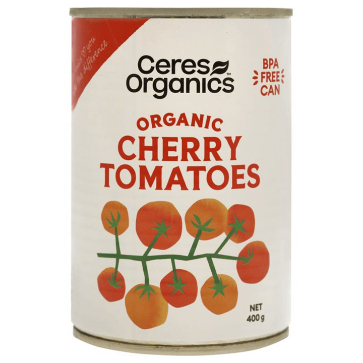 Ceres Organics Cherry Tomatoes | Auckland Grocery Delivery Get Ceres Organics Cherry Tomatoes delivered to your doorstep by your local Auckland grocery delivery. Shop Paddock To Pantry. Convenient online food shopping in NZ | Grocery Delivery Auckland | Grocery Delivery Nationwide | Fruit Baskets NZ | Online Food Shopping NZ Experience the vibrant flavours of Ceres Organic Canned Cherry Tomatoes. Paddock To Pantry delivers groceries, fruit baskets & gift baskets nz wide 7 days a week with Auckland delivery 