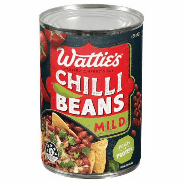 Watties Chilli Beans Mild 420g | Auckland Grocery Delivery Get Watties Chilli Beans Mild 420g delivered to your doorstep by your local Auckland grocery delivery. Shop Paddock To Pantry. Convenient online food shopping in NZ | Grocery Delivery Auckland | Grocery Delivery Nationwide | Fruit Baskets NZ | Online Food Shopping NZ Paddock To Pantry delivers groceries, fruit baskets & gift baskets nz wide 7 days a week with Auckland delivery 7 days. Get free grocery delivery when you spend $100 on overnight servic