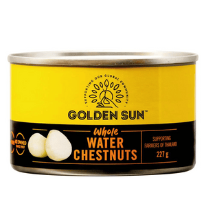 Golden Sun Water Chestnuts | Auckland Grocery Delivery Get Golden Sun Water Chestnuts delivered to your doorstep by your local Auckland grocery delivery. Shop Paddock To Pantry. Convenient online food shopping in NZ | Grocery Delivery Auckland | Grocery Delivery Nationwide | Fruit Baskets NZ | Online Food Shopping NZ Golden Sun Water Chestnuts 227g Add a delightful crunch to your dishes with Golden Sun Water Chestnuts. Delivered to your doorstep with Auckland grocery delivery from Paddock To Pantry. Conveni