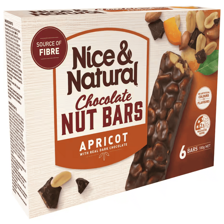 Nice & Natural Apricot Muesli Bar | Auckland Grocery Delivery Get Nice & Natural Apricot Muesli Bar delivered to your doorstep by your local Auckland grocery delivery. Shop Paddock To Pantry. Convenient online food shopping in NZ | Grocery Delivery Auckland | Grocery Delivery Nationwide | Fruit Baskets NZ | Online Food Shopping NZ A wholesome and delicious snack made with real apricots and nutritious ingredients. Available for delivery to your doorstep NZ wide.

