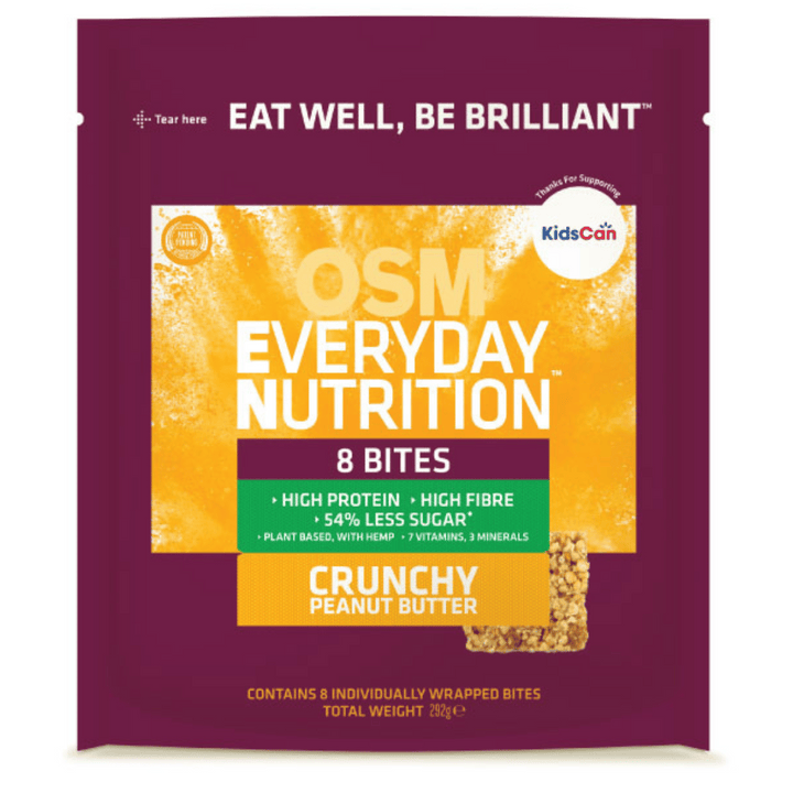 OSM Bites Everyday Crunchy Nut | Auckland Grocery Delivery Get OSM Bites Everyday Crunchy Nut delivered to your doorstep by your local Auckland grocery delivery. Shop Paddock To Pantry. Convenient online food shopping in NZ | Grocery Delivery Auckland | Grocery Delivery Nationwide | Fruit Baskets NZ | Online Food Shopping NZ OSM Bites Everyday Crunchy Nut 292g - 8 Bites are a delightful snack that combines the goodness of crunchy nuts with a satisfying taste. Available for delivery to your doorstep with Pad