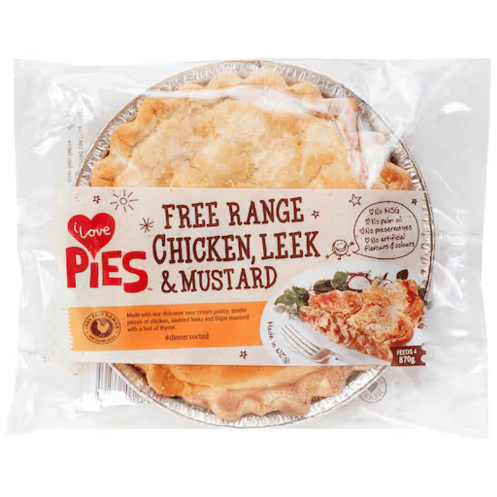 I Love Pies Chicken & Leek | Auckland Grocery Delivery Get I Love Pies Chicken & Leek delivered to your doorstep by your local Auckland grocery delivery. Shop Paddock To Pantry. Convenient online food shopping in NZ | Grocery Delivery Auckland | Grocery Delivery Nationwide | Fruit Baskets NZ | Online Food Shopping NZ I Love Pies Chicken & Leek 870g | Auckland Grocery Delivery 
Get I Love Pies Chicken & Leek 870g Pie delivered to your doorstep with Auckland grocery delivery from Paddock To Pantry. Convenient