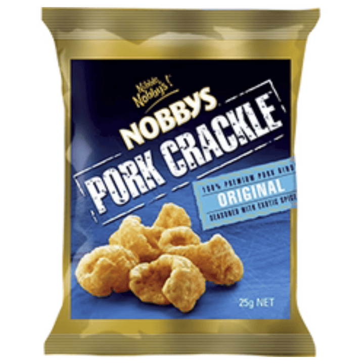 Nobbys Pork Crackle 25gm | Auckland Grocery Delivery Get Nobbys Pork Crackle 25gm delivered to your doorstep by your local Auckland grocery delivery. Shop Paddock To Pantry. Convenient online food shopping in NZ | Grocery Delivery Auckland | Grocery Delivery Nationwide | Fruit Baskets NZ | Online Food Shopping NZ Enjoy the crispy and flavourful delight of Nobby's Pork Crackle. Available for delivery to your doorstep with Paddock To Pantry’s Auckland Grocery Delivery. Online shopping made easy in NZ