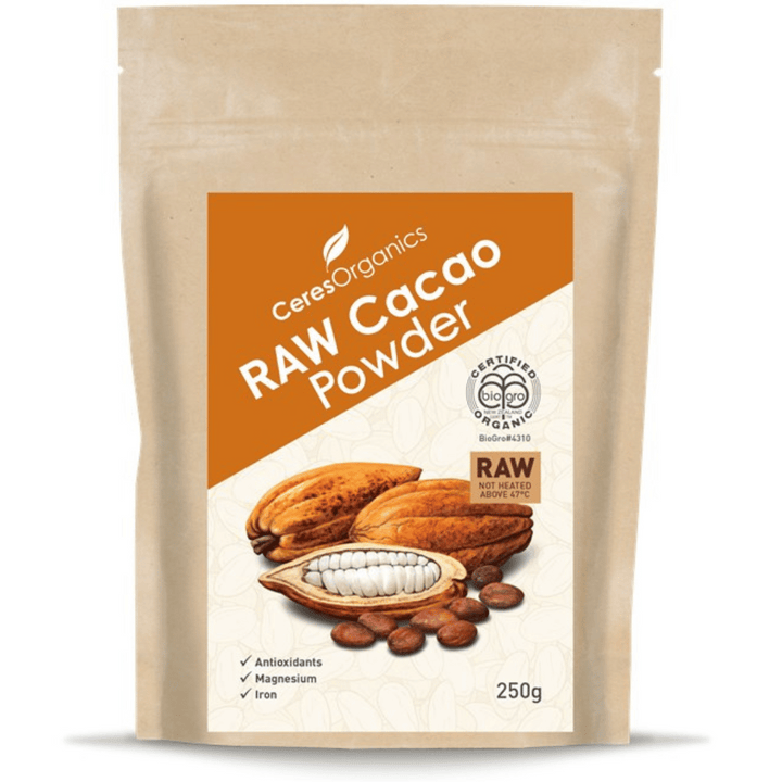 Ceres Organic Raw Cacao Powder 250g | Auckland Grocery Delivery Get Ceres Organic Raw Cacao Powder 250g delivered to your doorstep by your local Auckland grocery delivery. Shop Paddock To Pantry. Convenient online food shopping in NZ | Grocery Delivery Auckland | Grocery Delivery Nationwide | Fruit Baskets NZ | Online Food Shopping NZ Ceres Raw Cacao Powder 250g delivered to your doorstep with Auckland grocery delivery from Paddock To Pantry. Convenient online food shopping in NZ