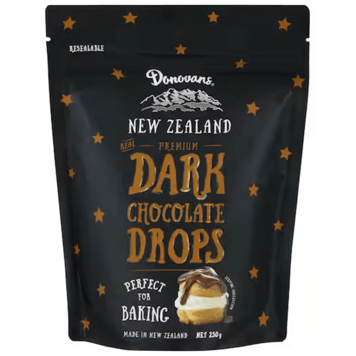 Donovan's Dark Choc Drops | Auckland Grocery Delivery Get Donovan's Dark Choc Drops delivered to your doorstep by your local Auckland grocery delivery. Shop Paddock To Pantry. Convenient online food shopping in NZ | Grocery Delivery Auckland | Grocery Delivery Nationwide | Fruit Baskets NZ | Online Food Shopping NZ Donovan's Dark Choc Drops 250g delivered to your doorstep with Auckland grocery delivery from Paddock To Pantry. Convenient online food shopping in NZ