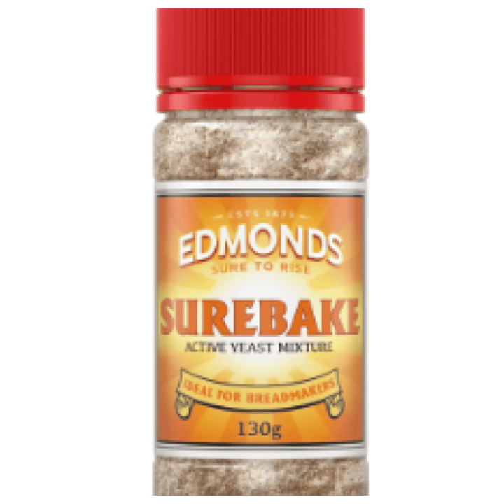 Edmonds Sure Bake Yeast Mix | Auckland Grocery Delivery Get Edmonds Sure Bake Yeast Mix delivered to your doorstep by your local Auckland grocery delivery. Shop Paddock To Pantry. Convenient online food shopping in NZ | Grocery Delivery Auckland | Grocery Delivery Nationwide | Fruit Baskets NZ | Online Food Shopping NZ Edmonds Sure Bake Yeast Mix 130g delivered to your doorstep with Auckland grocery delivery from Paddock To Pantry. Convenient online food shopping in NZ