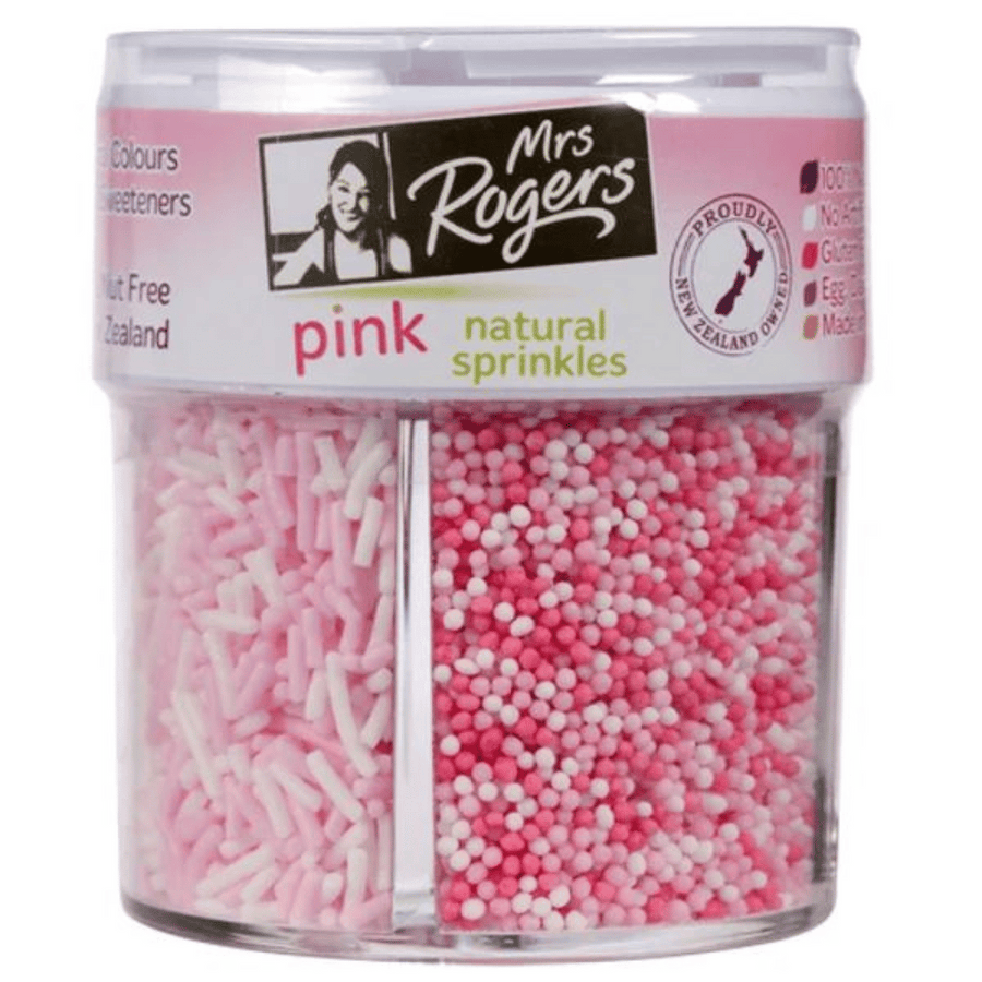 Mrs Roger Pink Sprinkles 85g | Auckland Grocery Delivery Get Mrs Roger Pink Sprinkles 85g delivered to your doorstep by your local Auckland grocery delivery. Shop Paddock To Pantry. Convenient online food shopping in NZ | Grocery Delivery Auckland | Grocery Delivery Nationwide | Fruit Baskets NZ | Online Food Shopping NZ Mrs Roger Pink Sprinkles 85g delivered to your doorstep with Auckland grocery delivery from Paddock To Pantry. Convenient online food shopping in NZ