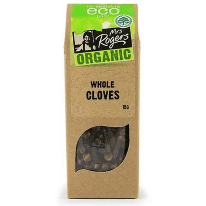 Mrs Roger Org Whole Cloves 15g | Auckland Grocery Delivery Get Mrs Roger Org Whole Cloves 15g delivered to your doorstep by your local Auckland grocery delivery. Shop Paddock To Pantry. Convenient online food shopping in NZ | Grocery Delivery Auckland | Grocery Delivery Nationwide | Fruit Baskets NZ | Online Food Shopping NZ Mrs Roger Org Whole Cloves 15g Available for delivery to your doorstep with Paddock To Pantry’s Nationwide Grocery Delivery. Online shopping made easy in NZ