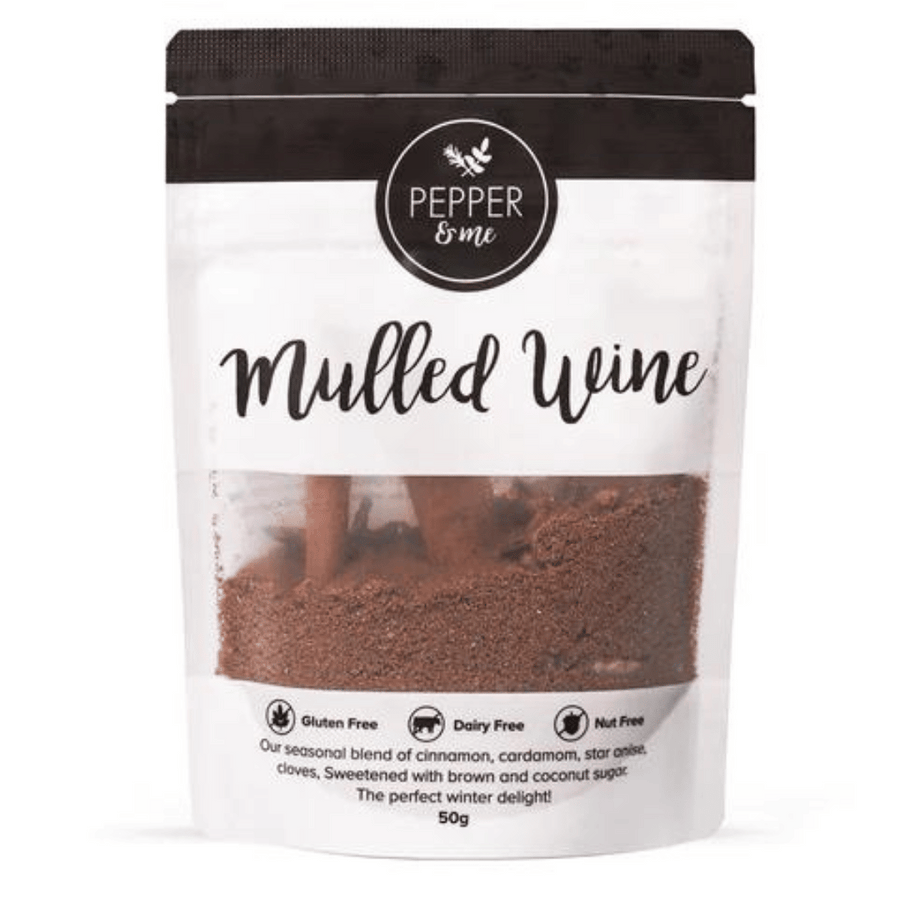 Pepper & Me Mulled Wine Sachet | Auckland Grocery Delivery Get Pepper & Me Mulled Wine Sachet delivered to your doorstep by your local Auckland grocery delivery. Shop Paddock To Pantry. Convenient online food shopping in NZ | Grocery Delivery Auckland | Grocery Delivery Nationwide | Fruit Baskets NZ | Online Food Shopping NZ Pepper & Me Mulled Wine Sachet 50g delivered to your door 7 days in Auckland and NZ wide overnight with Paddock To Pantry. | Free delivery on orders over $125. 