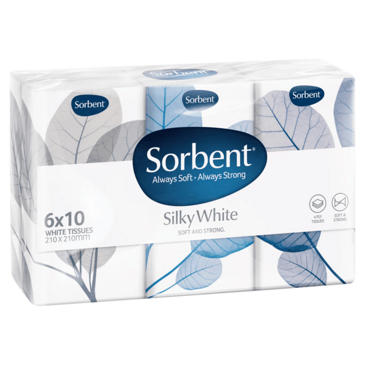 Sorbent Silky White Hanky Pack | Auckland Grocery Delivery Get Sorbent Silky White Hanky Pack delivered to your doorstep by your local Auckland grocery delivery. Shop Paddock To Pantry. Convenient online food shopping in NZ | Grocery Delivery Auckland | Grocery Delivery Nationwide | Fruit Baskets NZ | Online Food Shopping NZ Sorbent Silky White Hanky Pack Available for delivery to your doorstep with Paddock To Pantry’s Nationwide Grocery Delivery. Online shopping made easy in NZ
