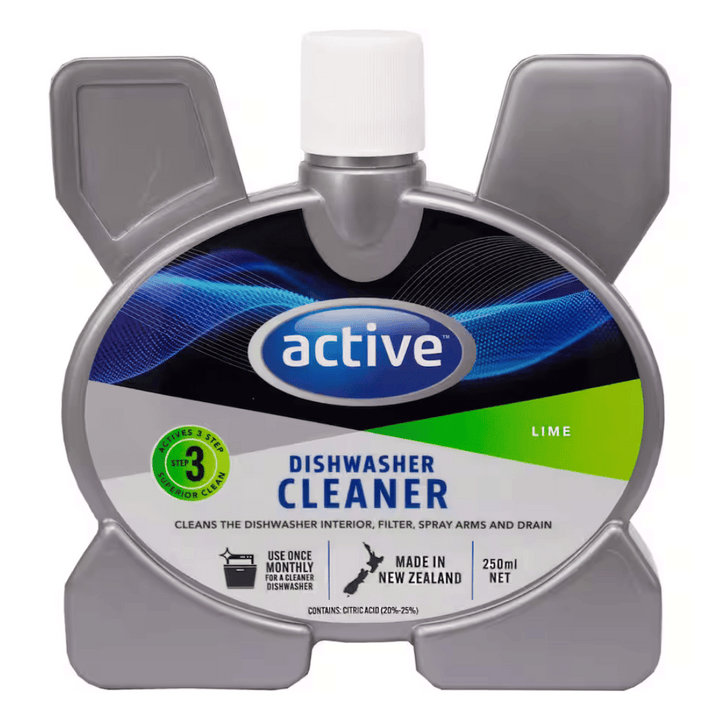 Active Dishwasher Cleaner | Auckland Grocery Delivery Get Active Dishwasher Cleaner delivered to your doorstep by your local Auckland grocery delivery. Shop Paddock To Pantry. Convenient online food shopping in NZ | Grocery Delivery Auckland | Grocery Delivery Nationwide | Fruit Baskets NZ | Online Food Shopping NZ Active Dishwasher Cleaner 250ml Available for delivery to your doorstep with Paddock To Pantry’s Nationwide Grocery Delivery. Online shopping made easy in NZ