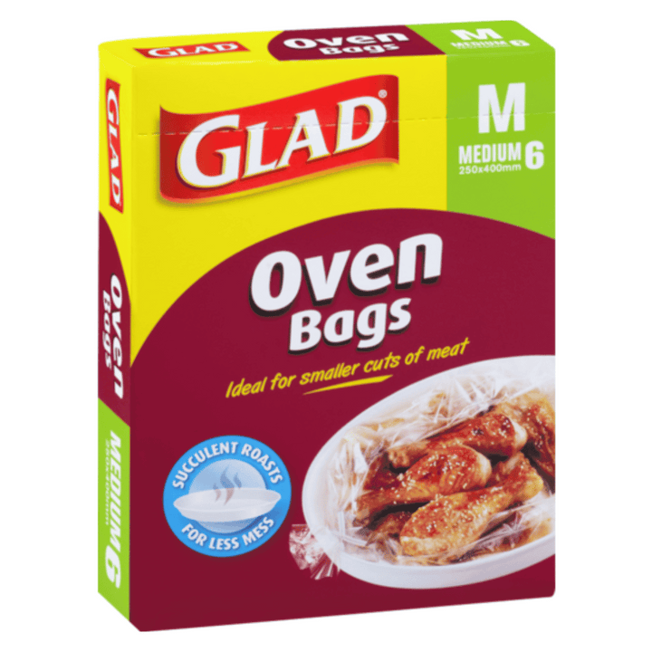 Glad oven bags medium 6pk | Auckland Grocery Delivery Get Glad oven bags medium 6pk delivered to your doorstep by your local Auckland grocery delivery. Shop Paddock To Pantry. Convenient online food shopping in NZ | Grocery Delivery Auckland | Grocery Delivery Nationwide | Fruit Baskets NZ | Online Food Shopping NZ Glad Oven Bags Medium 6pk Get all your groceries delivered straight to your door nationwide