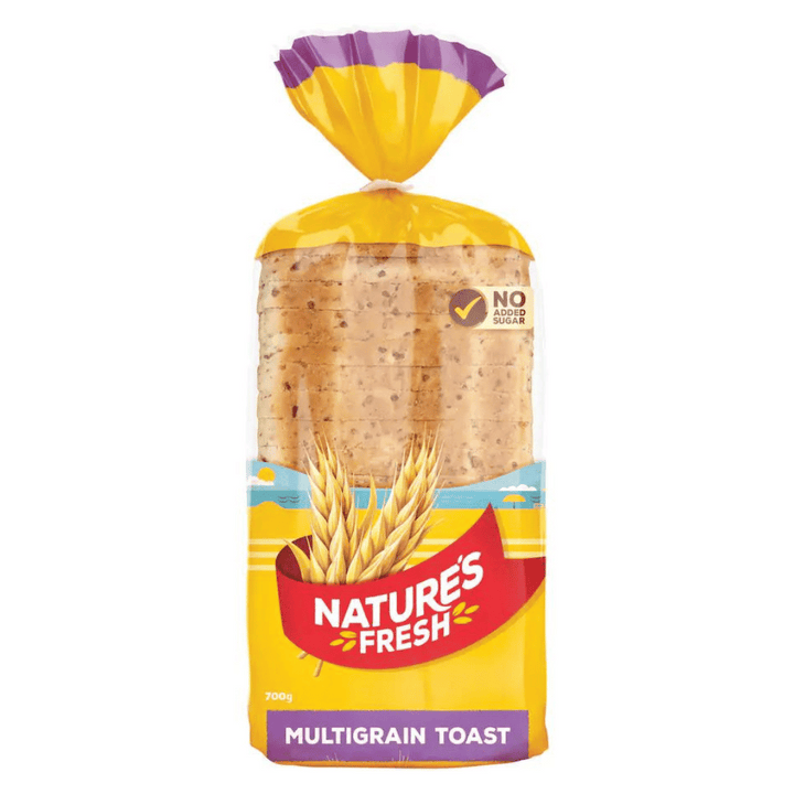 N/F Multigrain Toast | Auckland Grocery Delivery Get N/F Multigrain Toast delivered to your doorstep by your local Auckland grocery delivery. Shop Paddock To Pantry. Convenient online food shopping in NZ | Grocery Delivery Auckland | Grocery Delivery Nationwide | Fruit Baskets NZ | Online Food Shopping NZ Nature's Fresh Multigrain Toast 700g delivered to your door with Paddock to Pantry nationwide grocery delivery. Shipping free on orders over $150