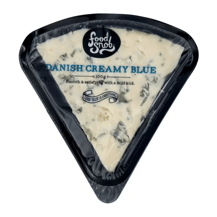 Food Snob Danish Creamy Blue | Auckland Grocery Delivery Get Food Snob Danish Creamy Blue delivered to your doorstep by your local Auckland grocery delivery. Shop Paddock To Pantry. Convenient online food shopping in NZ | Grocery Delivery Auckland | Grocery Delivery Nationwide | Fruit Baskets NZ | Online Food Shopping NZ Food Snob Danish Creamy Blue Crafted, perfect cheese for any meal addition. Delivered 7 days a week with Paddock to Pantry nationwide shipping. 