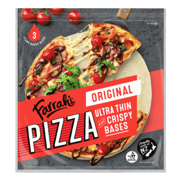 Farrah's Pizza Bases 3pk | Auckland Grocery Delivery Get Farrah's Pizza Bases 3pk delivered to your doorstep by your local Auckland grocery delivery. Shop Paddock To Pantry. Convenient online food shopping in NZ | Grocery Delivery Auckland | Grocery Delivery Nationwide | Fruit Baskets NZ | Online Food Shopping NZ 