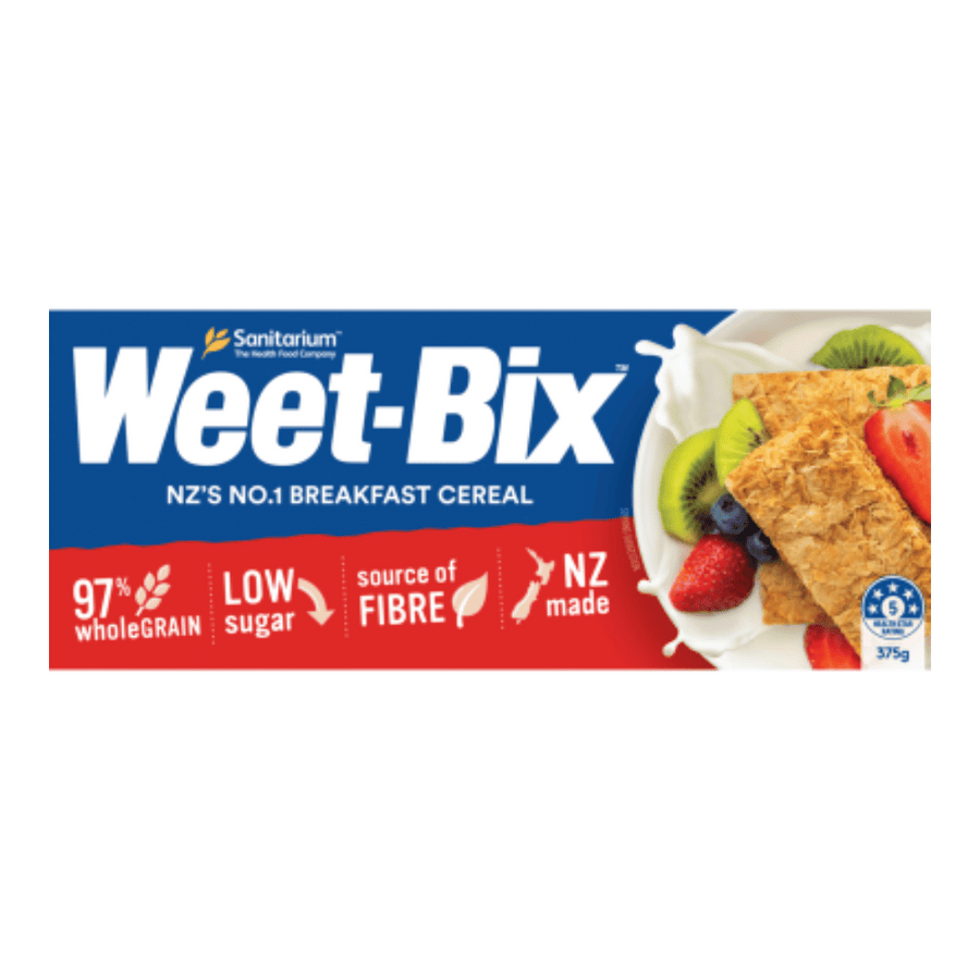 Sanitarium Weet-Bix 375G | Auckland Grocery Delivery Get Sanitarium Weet-Bix 375G delivered to your doorstep by your local Auckland grocery delivery. Shop Paddock To Pantry. Convenient online food shopping in NZ | Grocery Delivery Auckland | Grocery Delivery Nationwide | Fruit Baskets NZ | Online Food Shopping NZ Sanitarium Weet-Bix 375G Available for delivery at your convenience with Paddock To Pantry’s Nationwide Grocery Delivery. 