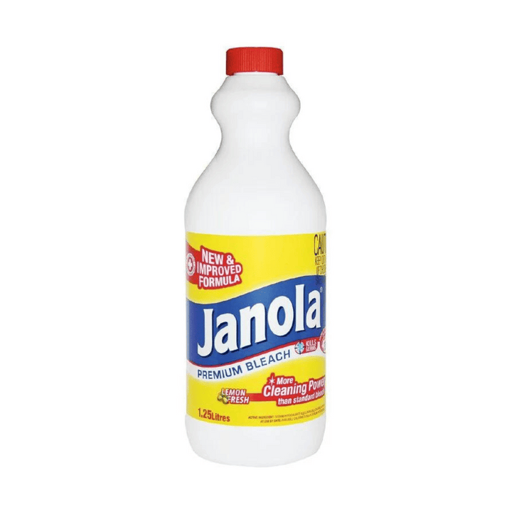 Janola Lemon Premiun Bleach 1.25L | Auckland Grocery Delivery Get Janola Lemon Premiun Bleach 1.25L delivered to your doorstep by your local Auckland grocery delivery. Shop Paddock To Pantry. Convenient online food shopping in NZ | Grocery Delivery Auckland | Grocery Delivery Nationwide | Fruit Baskets NZ | Online Food Shopping NZ Janola Lemon Premium Bleach 1.25L. Premium hospital-grade disinfectant. Premium cleaning is available for delivery at Paddock to Pantry. 