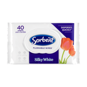 Sorbent Flushable wipes 40 pack | Auckland Grocery Delivery Get Sorbent Flushable wipes 40 pack delivered to your doorstep by your local Auckland grocery delivery. Shop Paddock To Pantry. Convenient online food shopping in NZ | Grocery Delivery Auckland | Grocery Delivery Nationwide | Fruit Baskets NZ | Online Food Shopping NZ Sorbent Flushable Wipes 40 pack are ink, dye, fragrance-free and pH neutral perfect for senstive skin. Health essentials at Paddock to Pantry.