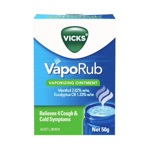 Vicks VapoRub 50g | Auckland Grocery Delivery Get Vicks VapoRub 50g delivered to your doorstep by your local Auckland grocery delivery. Shop Paddock To Pantry. Convenient online food shopping in NZ | Grocery Delivery Auckland | Grocery Delivery Nationwide | Fruit Baskets NZ | Online Food Shopping NZ 