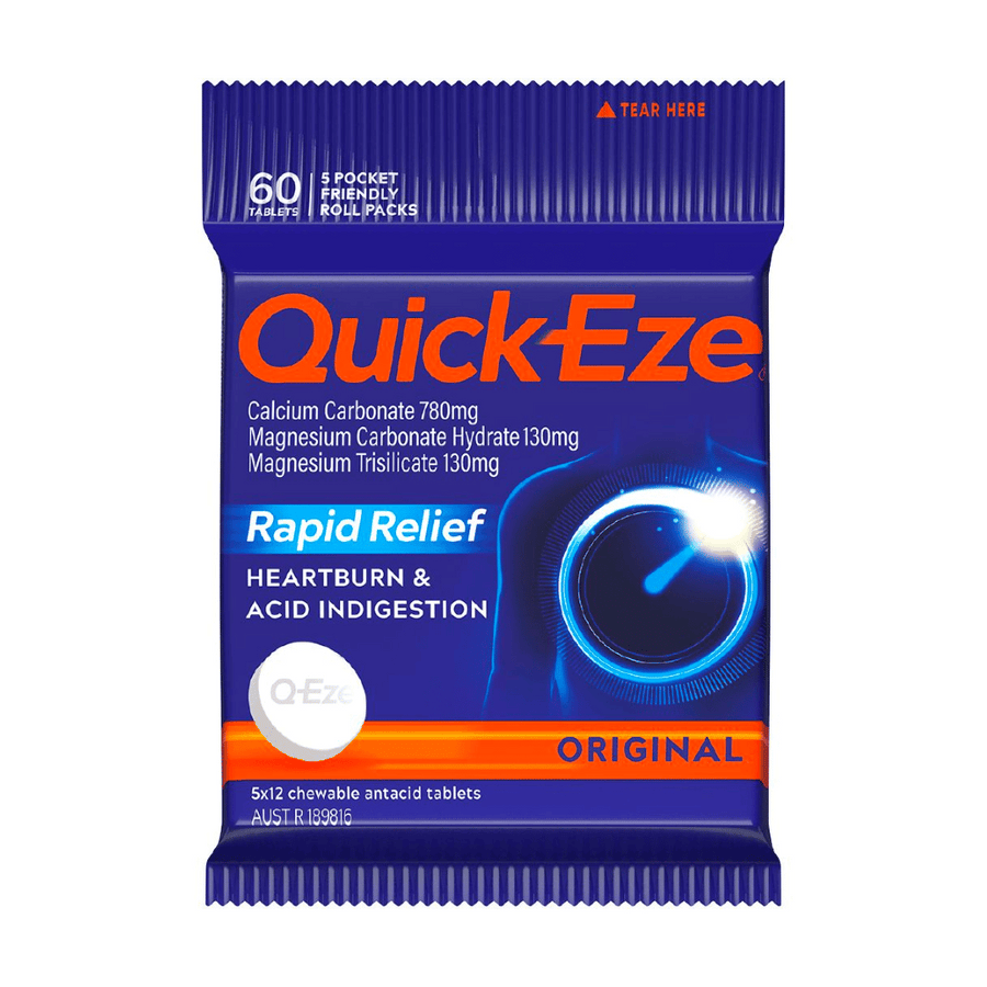 QuickEze 5 x 12 Packs Original | Auckland Grocery Delivery Get QuickEze 5 x 12 Packs Original delivered to your doorstep by your local Auckland grocery delivery. Shop Paddock To Pantry. Convenient online food shopping in NZ | Grocery Delivery Auckland | Grocery Delivery Nationwide | Fruit Baskets NZ | Online Food Shopping NZ 