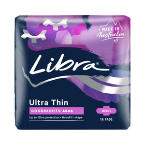 Libra Ultra thin goodnight 10pads | Auckland Grocery Delivery Get Libra Ultra thin goodnight 10pads delivered to your doorstep by your local Auckland grocery delivery. Shop Paddock To Pantry. Convenient online food shopping in NZ | Grocery Delivery Auckland | Grocery Delivery Nationwide | Fruit Baskets NZ | Online Food Shopping NZ Experience a luxurious night's sleep with Libra Ultra thin goodnight pads. With high absorbency and a unique BodyFit® shape.