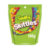 Skittles Sour Pouch 190g | Auckland Grocery Delivery Get Skittles Sour Pouch 190g delivered to your doorstep by your local Auckland grocery delivery. Shop Paddock To Pantry. Convenient online food shopping in NZ | Grocery Delivery Auckland | Grocery Delivery Nationwide | Fruit Baskets NZ | Online Food Shopping NZ Skittles Sour Pouch 190g offers a mix of tangy and sour fruity candies in a convenient pouch. Confectionary delivered NZ wide.