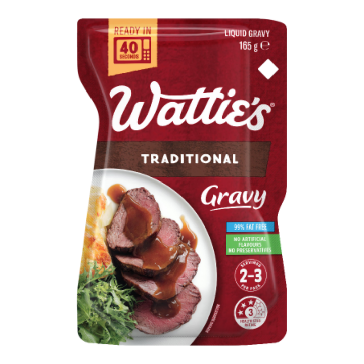 Watties Traditional Gravy | Auckland Grocery Delivery Get Watties Traditional Gravy delivered to your doorstep by your local Auckland grocery delivery. Shop Paddock To Pantry. Convenient online food shopping in NZ | Grocery Delivery Auckland | Grocery Delivery Nationwide | Fruit Baskets NZ | Online Food Shopping NZ Watties Traditional Gravy is made to enhance a variety of family meals, from meat pies to roast dinners and kebab wraps. 