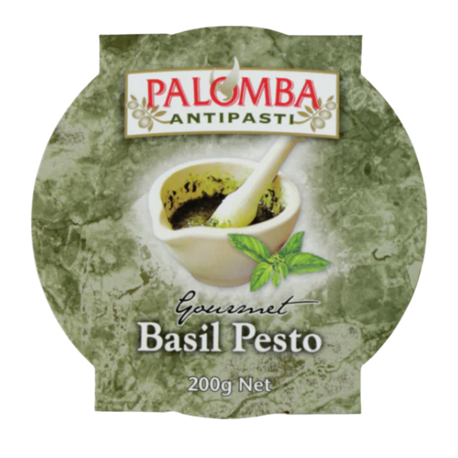 Palomba Basil Pesto 200g | Auckland Grocery Delivery Get Palomba Basil Pesto 200g delivered to your doorstep by your local Auckland grocery delivery. Shop Paddock To Pantry. Convenient online food shopping in NZ | Grocery Delivery Auckland | Grocery Delivery Nationwide | Fruit Baskets NZ | Online Food Shopping NZ Gourmet Basil Pesto is a blend of fresh basil, garlic, pine nuts, extra-virgin olive oil, and Parmesan cheese | Online Food Shopping NZ | Produce Delivery