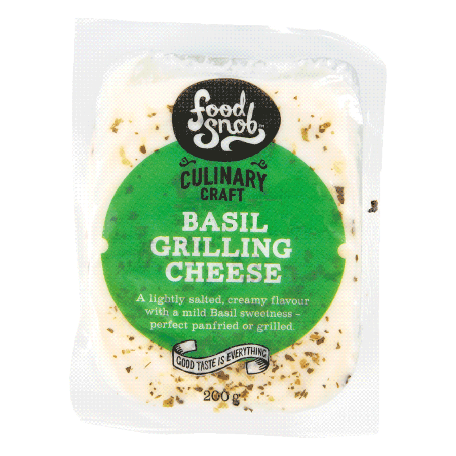 Food Snob Basil Grilling Cheese | Auckland Grocery Delivery Get Food Snob Basil Grilling Cheese delivered to your doorstep by your local Auckland grocery delivery. Shop Paddock To Pantry. Convenient online food shopping in NZ | Grocery Delivery Auckland | Grocery Delivery Nationwide | Fruit Baskets NZ | Online Food Shopping NZ Discover the perfect balance of premium cheese and aromatic basil in Food Snob Grilling Cheese with Basil. Get it delivered today from Paddock to Pantry!