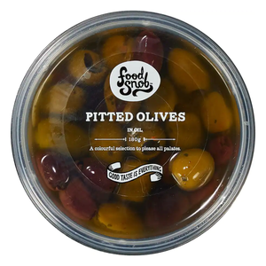 Food Snob Pitted Mixed Olives | Auckland Grocery Delivery Get Food Snob Pitted Mixed Olives delivered to your doorstep by your local Auckland grocery delivery. Shop Paddock To Pantry. Convenient online food shopping in NZ | Grocery Delivery Auckland | Grocery Delivery Nationwide | Fruit Baskets NZ | Online Food Shopping NZ A mix of black & green pitted olives in a herb and oil marinade. Every olive lover's favourite item! 180g of goodness | Auckland Supermarket Delivery