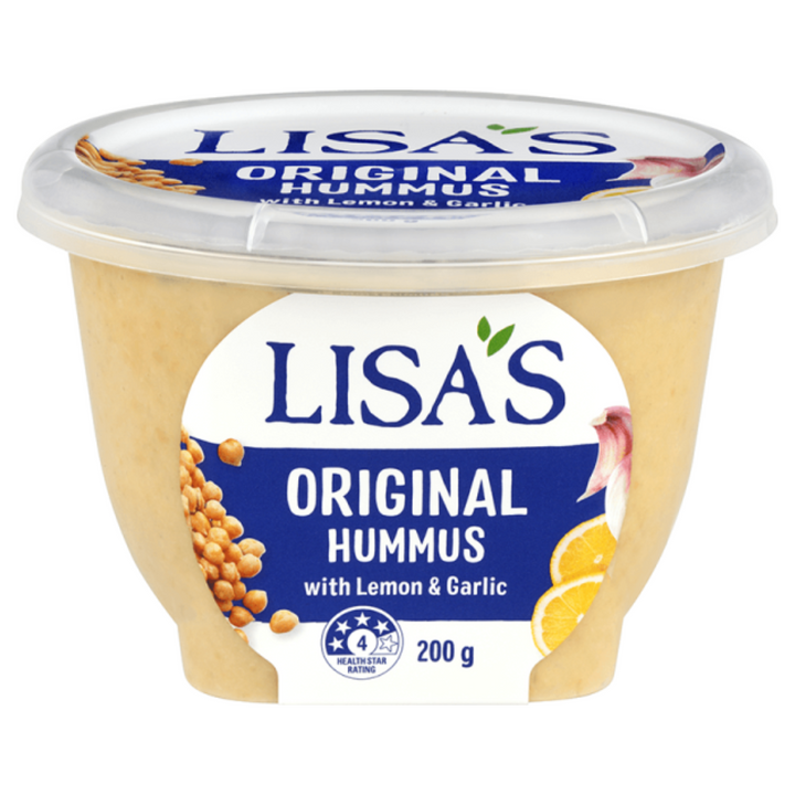 Lisa's Original Hummus 200g | Auckland Grocery Delivery Get Lisa's Original Hummus 200g delivered to your doorstep by your local Auckland grocery delivery. Shop Paddock To Pantry. Convenient online food shopping in NZ | Grocery Delivery Auckland | Grocery Delivery Nationwide | Fruit Baskets NZ | Online Food Shopping NZ Lisas Original Hummus 200g. Lisa's Original Hummus is a creamy and delicious dip made from high-quality chickpeas and authentic ingredients. 