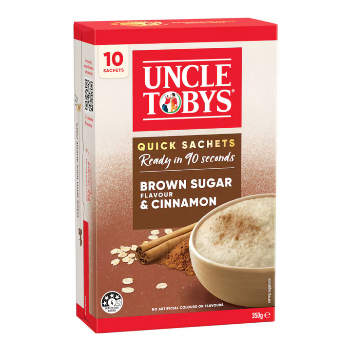 Uncle Tobys Quick Oats - Brown Sugar & Cinnamon - 350g | Auckland Grocery Delivery Get Uncle Tobys Quick Oats - Brown Sugar & Cinnamon - 350g delivered to your doorstep by your local Auckland grocery delivery. Shop Paddock To Pantry. Convenient online food shopping in NZ | Grocery Delivery Auckland | Grocery Delivery Nationwide | Fruit Baskets NZ | Online Food Shopping NZ Indulge in the luxury of Ceres Organic Banana Maple Toasted Muesli, a perfect blend of crunchy oats, nuts, and seeds.