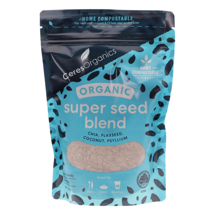 Ceres Organics Super Seed Blend | Auckland Grocery Delivery Get Ceres Organics Super Seed Blend delivered to your doorstep by your local Auckland grocery delivery. Shop Paddock To Pantry. Convenient online food shopping in NZ | Grocery Delivery Auckland | Grocery Delivery Nationwide | Fruit Baskets NZ | Online Food Shopping NZ Get your Ceres Organics Super Seed Blend and other Keto Diet friendly groceries delivered NZ wide, with grocery delivery Auckland 7 days. We have a wide range of Ceres Organics, Keto 