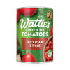 Watties Mexican Style Tomatoes 400g | Auckland Grocery Delivery Get Watties Mexican Style Tomatoes 400g delivered to your doorstep by your local Auckland grocery delivery. Shop Paddock To Pantry. Convenient online food shopping in NZ | Grocery Delivery Auckland | Grocery Delivery Nationwide | Fruit Baskets NZ | Online Food Shopping NZ Watties Mexican Style Tomatoes 400g New Zealand grown diced & pureed tomatoes, blended with onion, jalapeo peppers and spices.