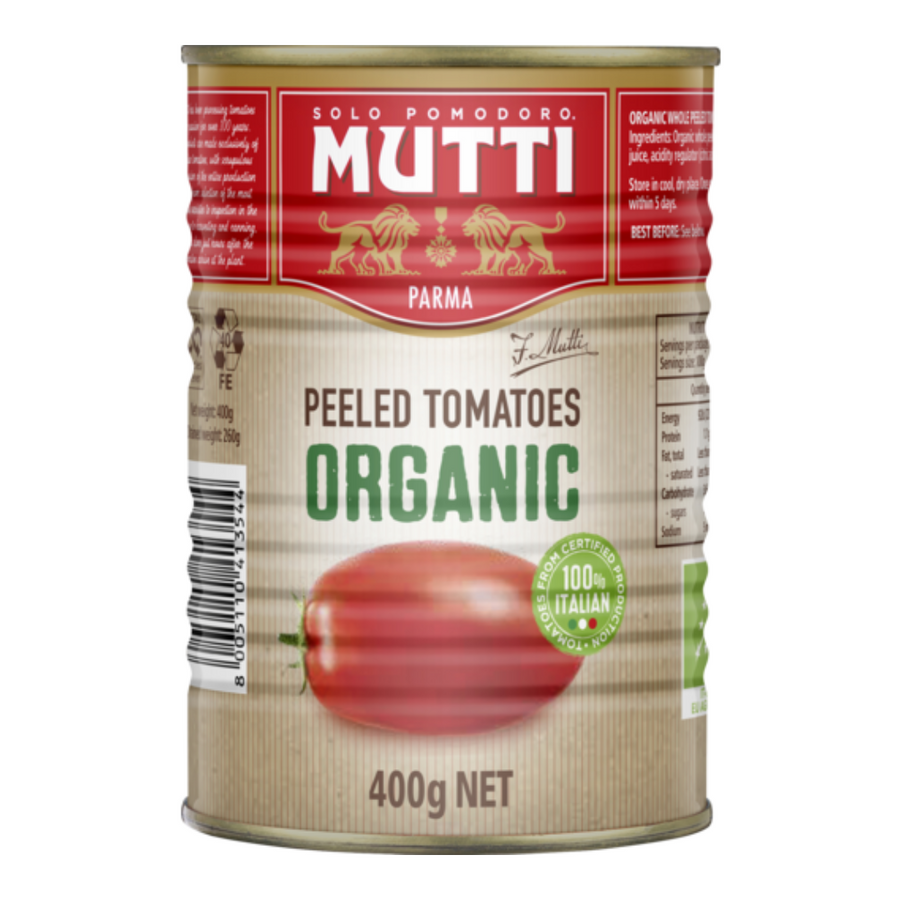 Mutti ORGANIC Peeled Tomatoes - 400g | Auckland Grocery Delivery Get Mutti ORGANIC Peeled Tomatoes - 400g delivered to your doorstep by your local Auckland grocery delivery. Shop Paddock To Pantry. Convenient online food shopping in NZ | Grocery Delivery Auckland | Grocery Delivery Nationwide | Fruit Baskets NZ | Online Food Shopping NZ Get Peeled Tomatoes and other groceries delivered to your door 7 days in Auckland or delivery to NZ Metro areas overnight. Get Free Delivery on all orders over $125. Paddock