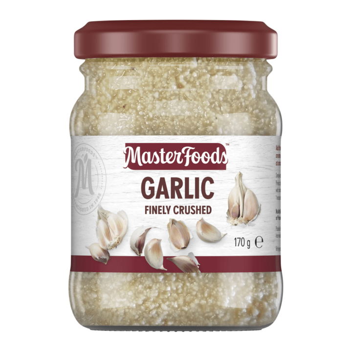 Master Foods Garlic Finely Crushed- 160g | Auckland Grocery Delivery Get Master Foods Garlic Finely Crushed- 160g delivered to your doorstep by your local Auckland grocery delivery. Shop Paddock To Pantry. Convenient online food shopping in NZ | Grocery Delivery Auckland | Grocery Delivery Nationwide | Fruit Baskets NZ | Online Food Shopping NZ 